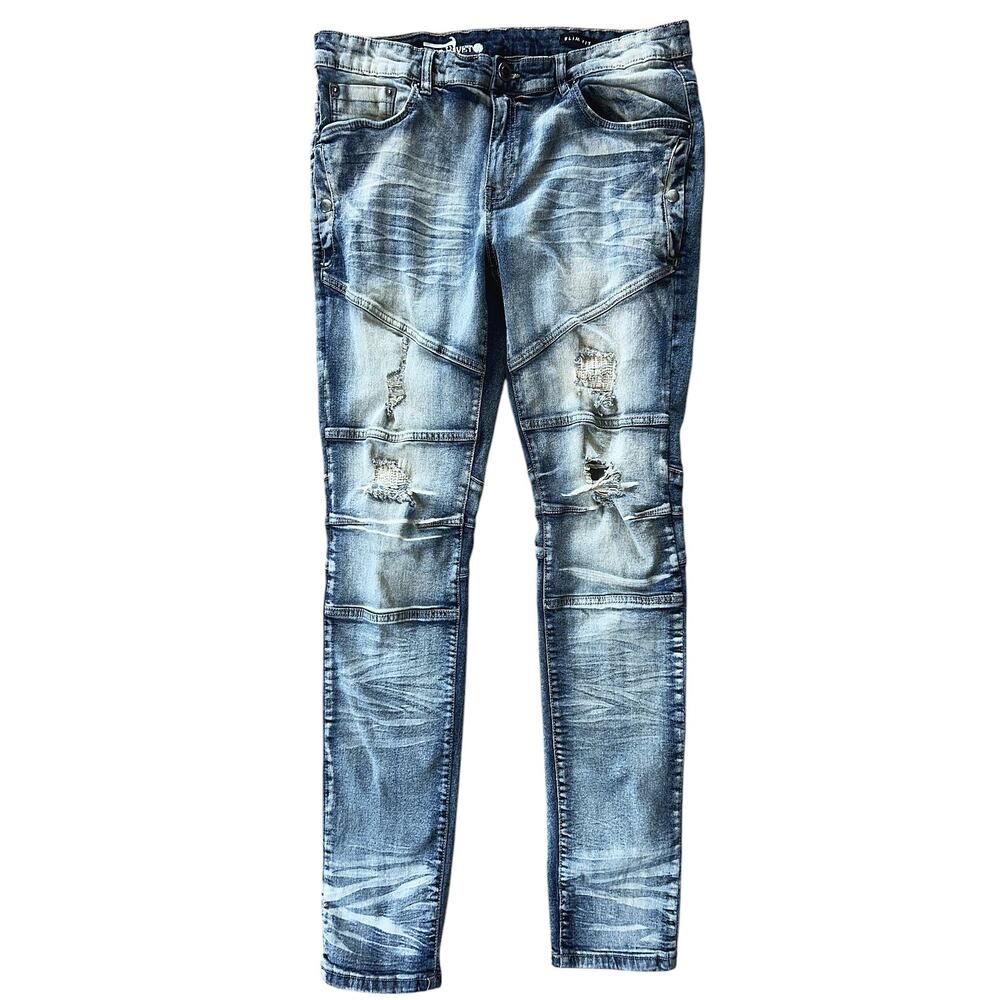 Copper Rivet Slim Fit Stretch Cellphone Pocket Men's Jeans 34X34